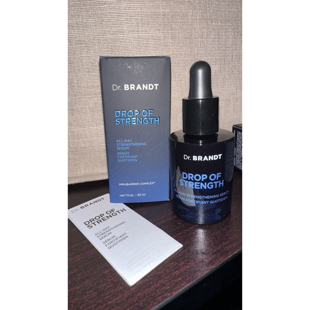 Dr. Brandt Drop of Strength All-Day Strengthening Serum - 1 Oz - Full Size - NIB